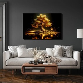 Obraz žiariaci strom života v noci