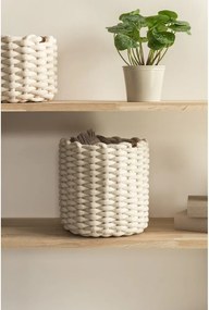 Látkový košík ø 25x25 cm Peach Skin Round M – Bigso