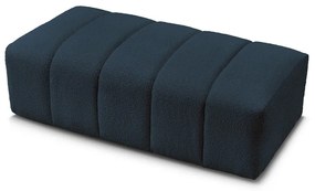 Tmavomodrá podnožka z textílie buklé Annecy – Bobochic Paris