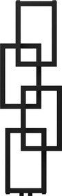 Mexen Grid, dekoratívny kúpeľňový radiátor 1115 x 360 mm, 279 W, čierna, W215-1115-360-00-70