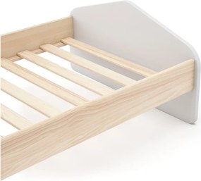 Biela/prírodná detská posteľ v dekore borovice 90x190 cm Estefania - Marckeric