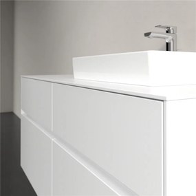 VILLEROY &amp; BOCH Collaro závesná skrinka pod umývadlo na dosku (umývadlo vpravo), 4 zásuvky, 1200 x 500 x 548 mm, White Matt, C07200MS