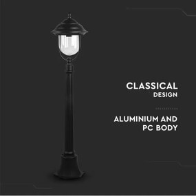 Vonkajšia lampa 1xE27/60W/230V 111 cm IP44