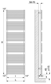 Cordivari Katia VX - Radiátor 1150x500 mm, biela lesklá 3551826101006