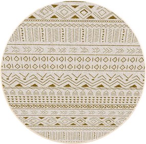 Protišmykový koberec NOVO béžový kruh