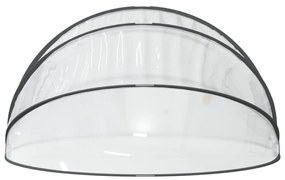 Bazénová kupola s držiakom okrúhla 500x250 cm PVC