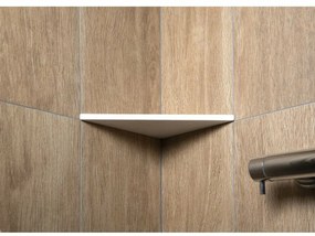 SAPHO AE200-0101 Abeline rohová polica rockstone 20 x 20 cm, biela mat