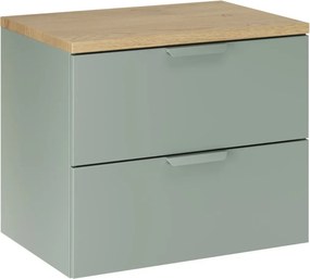 Zelená skrinka pod umývadlo 60 cm do kúpeľne (SET-ASG B CREMONA 60CM)