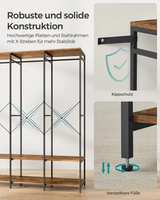 Otvorená šatníková skriňa RGR005B01