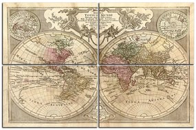Obraz na plátne - Mapa antického sveta 1101C (150x100 cm)