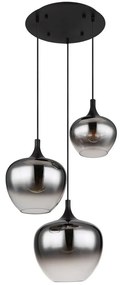 Globo 15548-3H - Luster na lanku MAXY 3xE27/40W/230V čierna