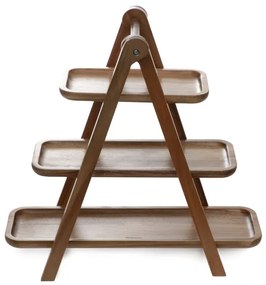Podnos MOOKA trojposchodový, drevený 892702