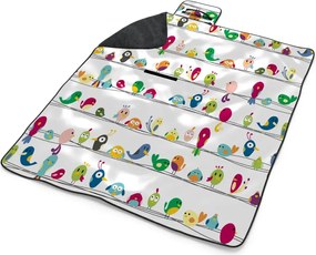 Sablio Plážová deka Vtáčiky: 200x140 cm