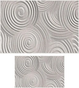 Svetlosivé kúpeľňové predložky v súprave 2 ks 60x100 cm – Foutastic