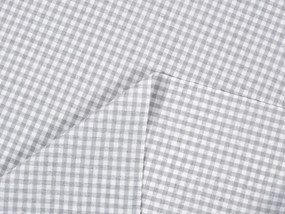 Biante Dekoračný behúň na stôl Rebeka RE-015 Svetlo sivo-biela kocka malá 20x120 cm