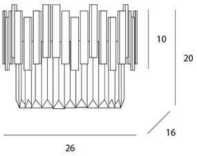 MAXLIGHT W0251 - Nástenné svietidlo TREND 3xG9/40W/230V zlatá