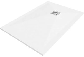 Mexen Stone+, obdĺžniková vanička z minerálneho kompozitu 120 x 70 cm, biela, 44107012