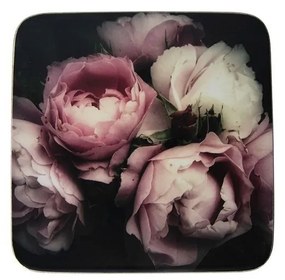 6ks pevné korkové podtácky s ružami Vintage Roses - 10 * 10 * 0,4 cm