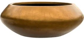 Metallic Silver leaf Bowl ufo matt honey zlatý 40x15 cm