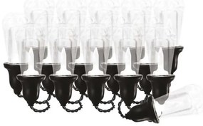 LED Vonkajšia dekoračná reťaz 16xLED 8,6m IP44 studená biela