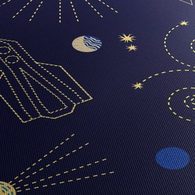 Obraz - Vesmír (120x50 cm)