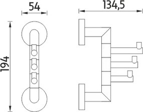 Nimco Háčik otočný UNIX ČIERNA - UNC 13099-90
