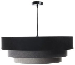 Luster na lanku TRINITI 1xE27/60W/230V čierna/šedá