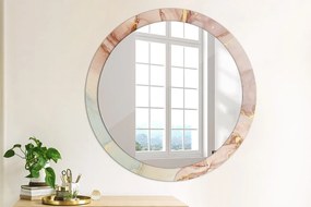 Okrúhle ozdobné zrkadlo Abstraktná tekutina fi 90 cm