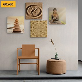 Set obrazov v štýle Feng Shui - 4x 40x40