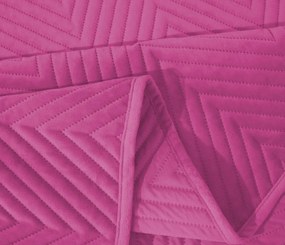 Fialový zametový prehoz na posteľ so vzorom ARROW VELVET Rozmer: 200 x 220 cm