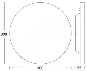 Steinel 068424 - LED Stm. stropné svietidlo so senzorom BASIC LED/230V 4000K IP40