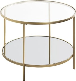 Okrúhly konferenčný stolík Porto 60 cm, zlatý