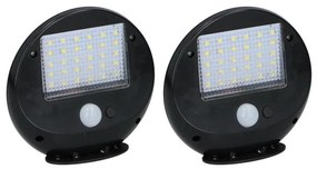 Grundig - SADA 2x LED solárne nástenné svietidlo so senzorom LED/3,2V 600 mAh