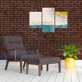 Obraz - Abstraktná maľba pláže N⁰1 (90x60 cm)