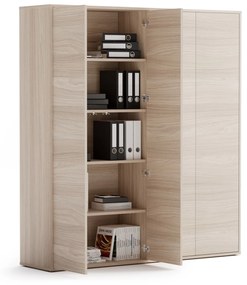 Skriňa vysoká s dverami BLOCK Wood