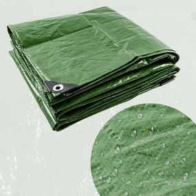 Zeleno strieborná krycia plachta mrazuvzdorná 6m x 10m