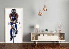 Fototapeta samolepiace na dvere šport cyklista 95x205 cm