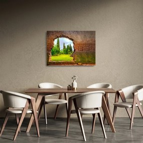 Sklenený obraz - Záhrada Eden (70x50 cm)