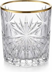 BOHEMIA PRESTIGE FIORE GOLD POHÁR NA WHISKY 320ML SADA 6KS