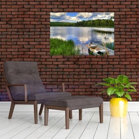 Obraz - Malebná dedina (90x60 cm)