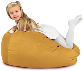 Plyšový sedací vak SAKO Horčicový