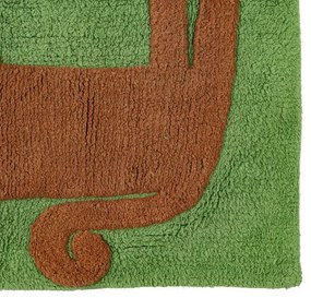 Zelený prateľný bavlnený detský koberec 120x160 cm Animals – Ixia