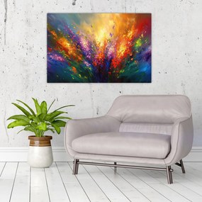 Obraz - Abstrakcia kvetov (90x60 cm)