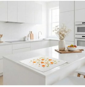 Obrus damaškový Jeseň biely 40x40 cm EMI