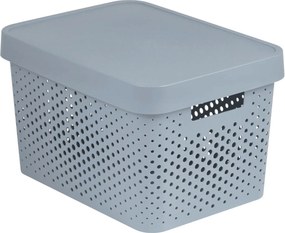 Curver Infinity 229168 Box 17 L, perforovaný, sivý