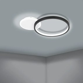 Eglo 900421 - LED Stmievateľné stropné svietidlo GAFARES LED/15W/230V čierna + DO
