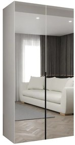 Skriňa Alicante III 100 biela/čierna