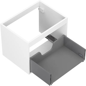 Mexen Box-A, závesná skrinka 60 cm, 1 zásuvka, biela matná, 91AX0-0600-470-1-01