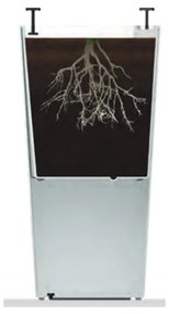 Hnedý matný kvetináč Gardenico Elise, výška 26 cm