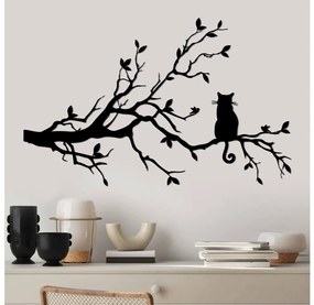 Nástenná dekorácia 80x50 cm vetva kov